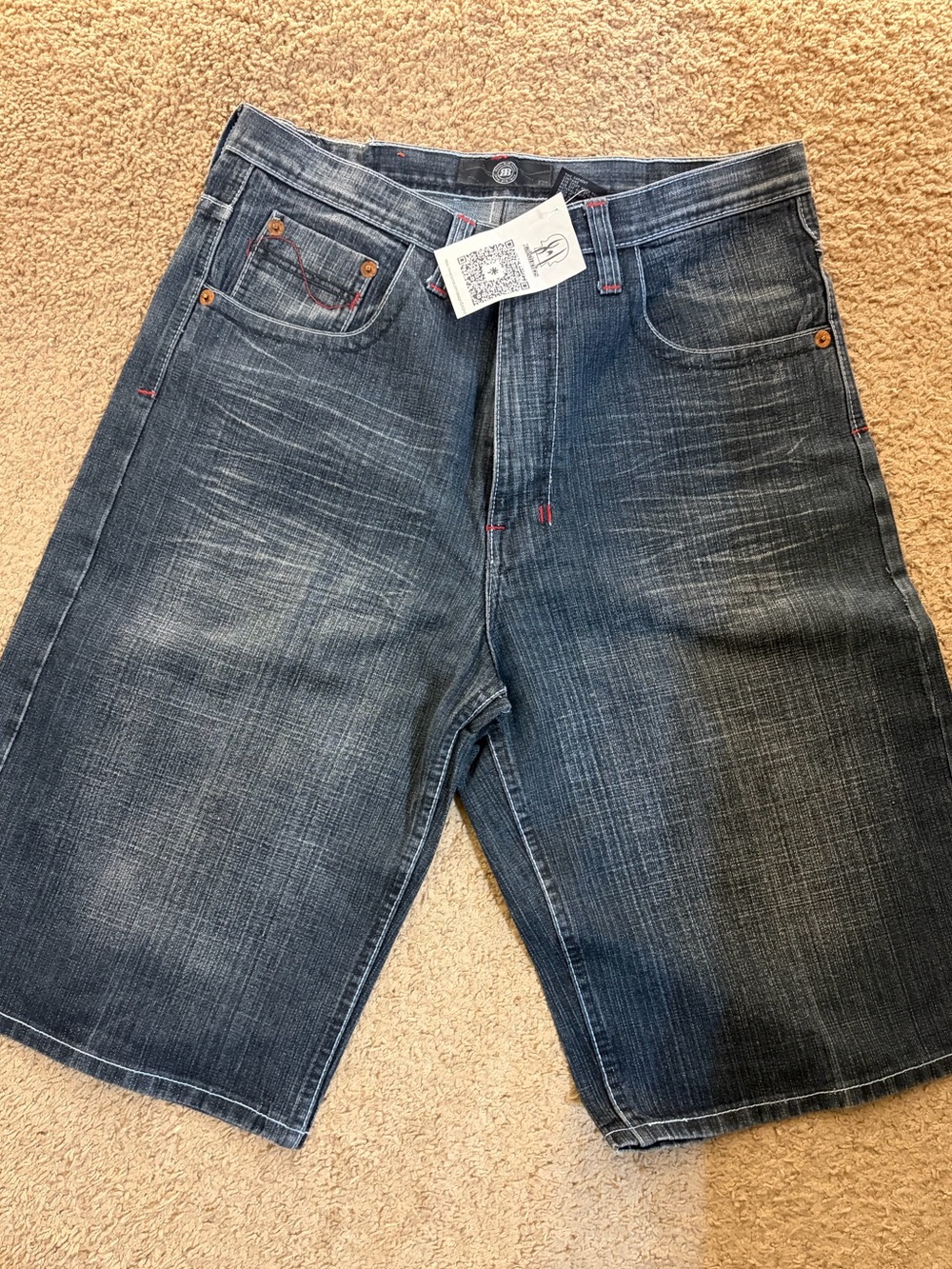 Royal Blue Jeans - Men's Dark Blue Denim Shorts